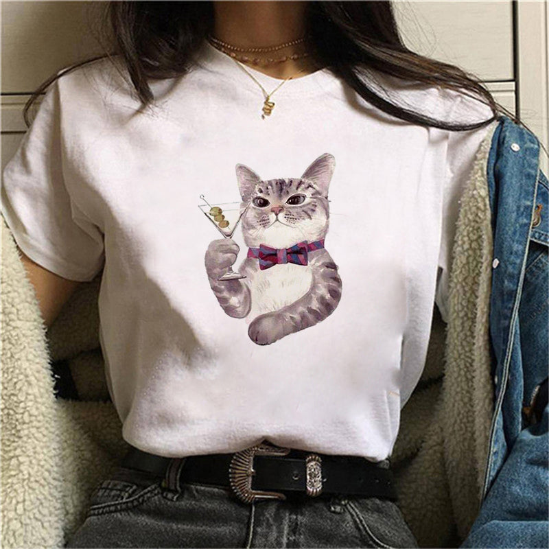 Western-style Loose Couple's Parent-child T-shirt