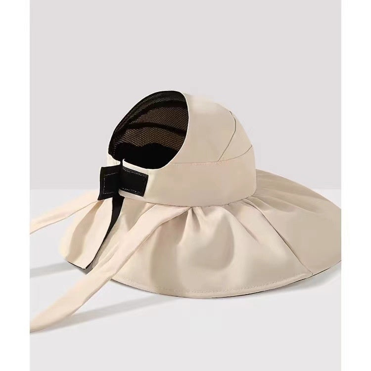 Vinyl Air Top Sun Protection Hat Sun Hat UV Protection Simple Big Brim