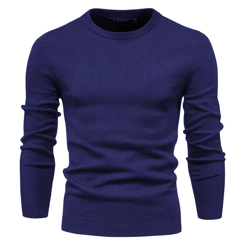 Thickened Sweater Men's Round Neck Slim Fit Men's Sweater Men's Knitwear Top