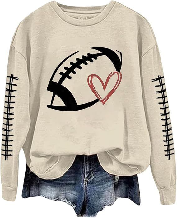 Dame Sweatshirt Baseball Uniform Trykt Langærmet Trøje Sweatshirt