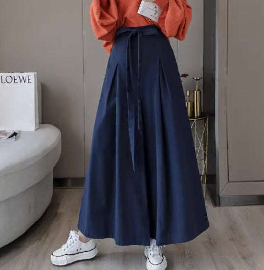 Women's Wide Leg Leggings With Nine Point Straps