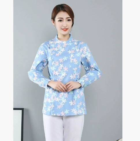 Ice-silk Nurse Uniform For Women Summer Quick-drying Short-sleeve Set