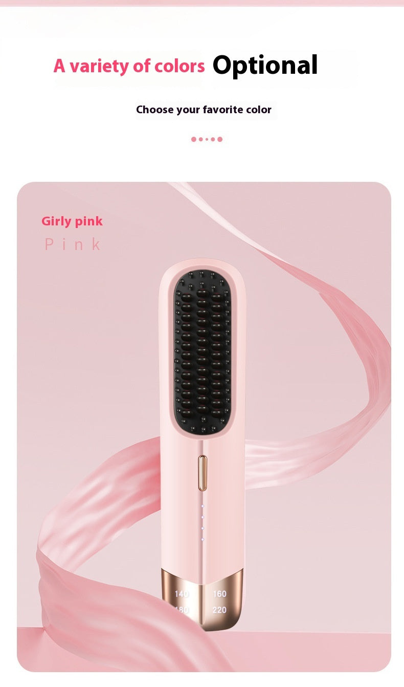 Portable Household Hair Straightener Splint Hair Curler And Straightener Dual-use