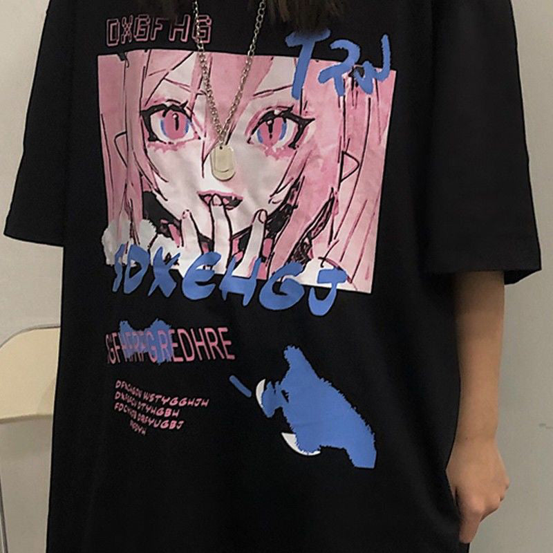 Loose Grunge Steampunk Gothic T-Shirt Women's Harajuku Clothes