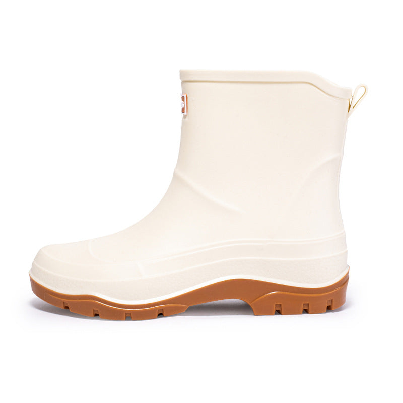 Female Short Non-slip Waterproof Rubber Shoes