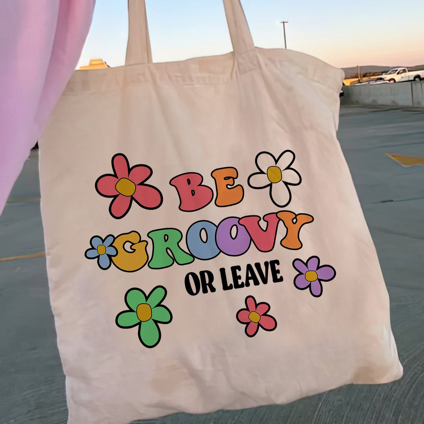 Printed One-shoulder Folded Bag Shopping Bag