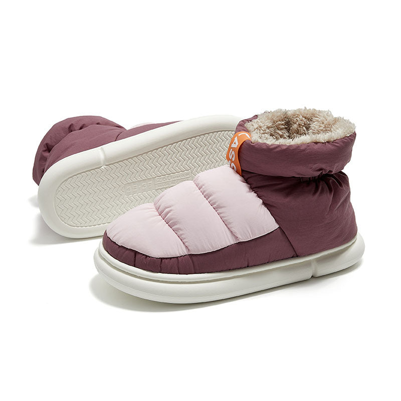 High-top Cotton Shoes For Outer Wear With Cloth And Home Fashion