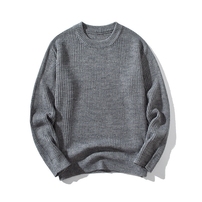 Knit Sweater Men's Autumn New Round Neck Sweater