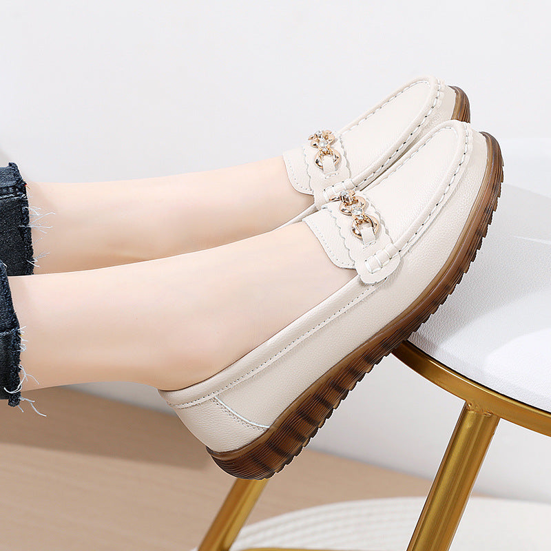 Tendon Bottom Mother Shoes Flat Non-slip Soft Bottom
