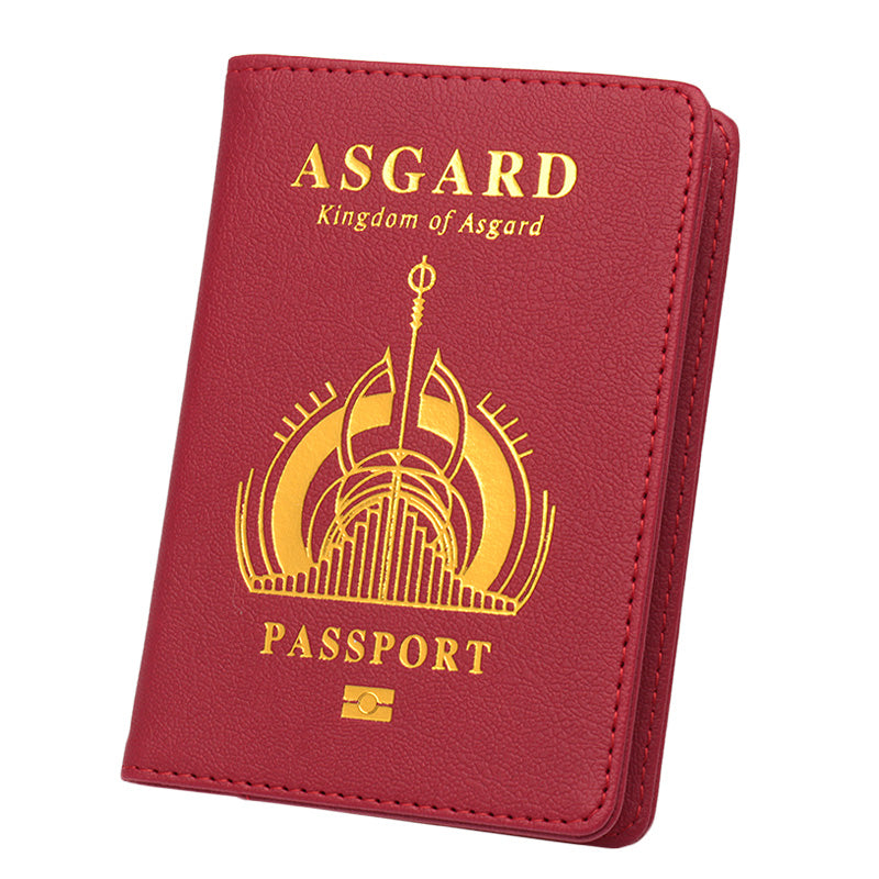 PU leather passport book ticket holder storage bag