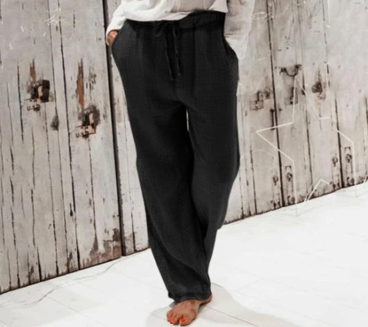 Very beautiful linen pants wide-leg pants
