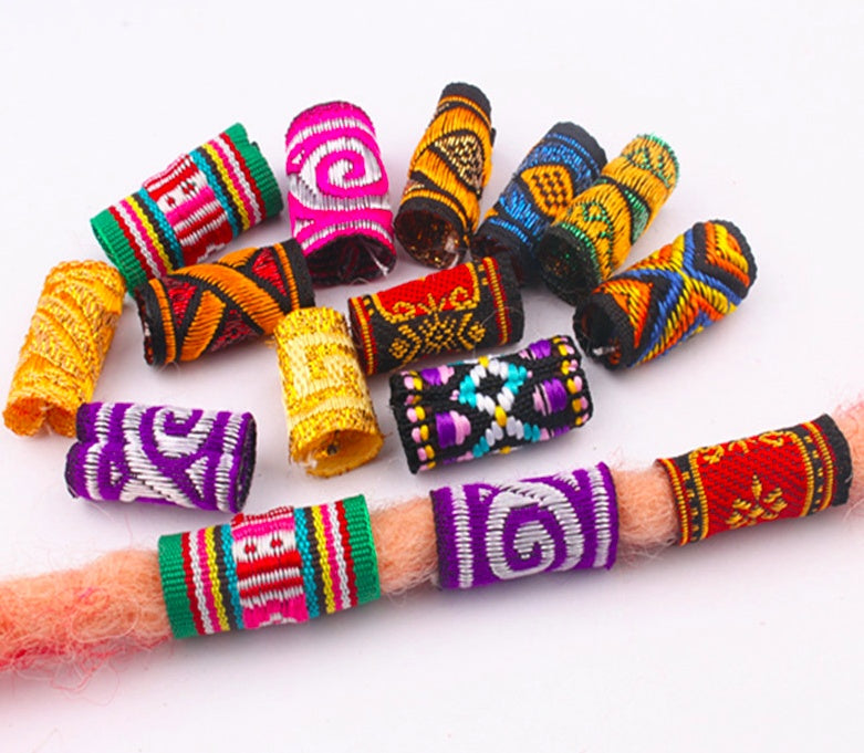 10 Pcs / Lot colorful mix fabric hair braid