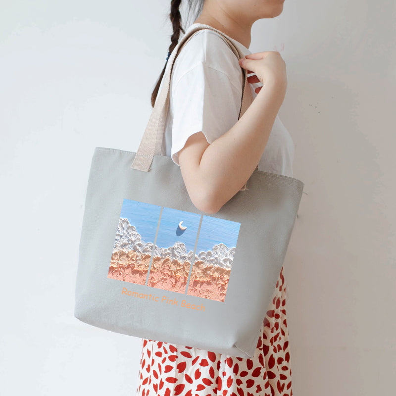 Women's Canvas Artistic Portable One-shoulder Mummy Tote Bag