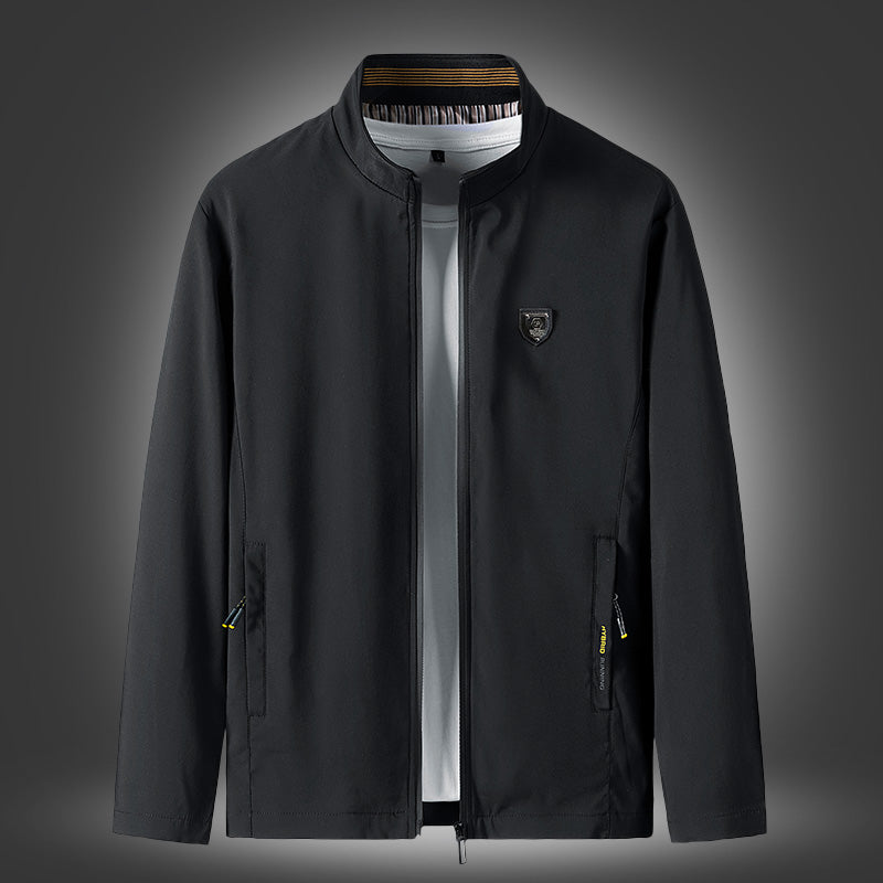 Middle-aged Men's Cotton Jacket Plus Velvet Thickening