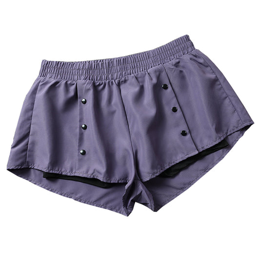 Anti-glare quick-drying breathable shorts women's running marathon
