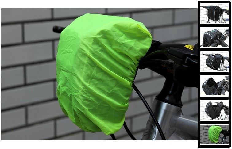 Bicycle Handlebar Bag Waist Bag With Rain Cover