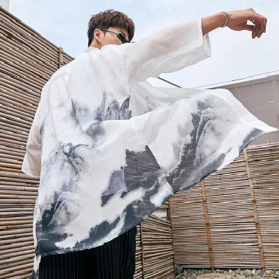 Cloak Chinese Mid-length Coat Road Gown Summer