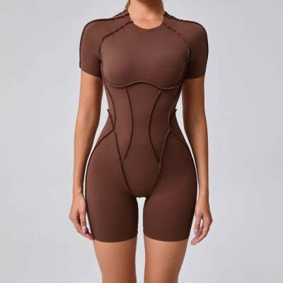 New Backless Short Sleeve One-piece