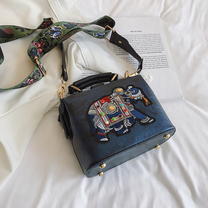 Korean Style Versatile Wide-strap Crossbody Bag
