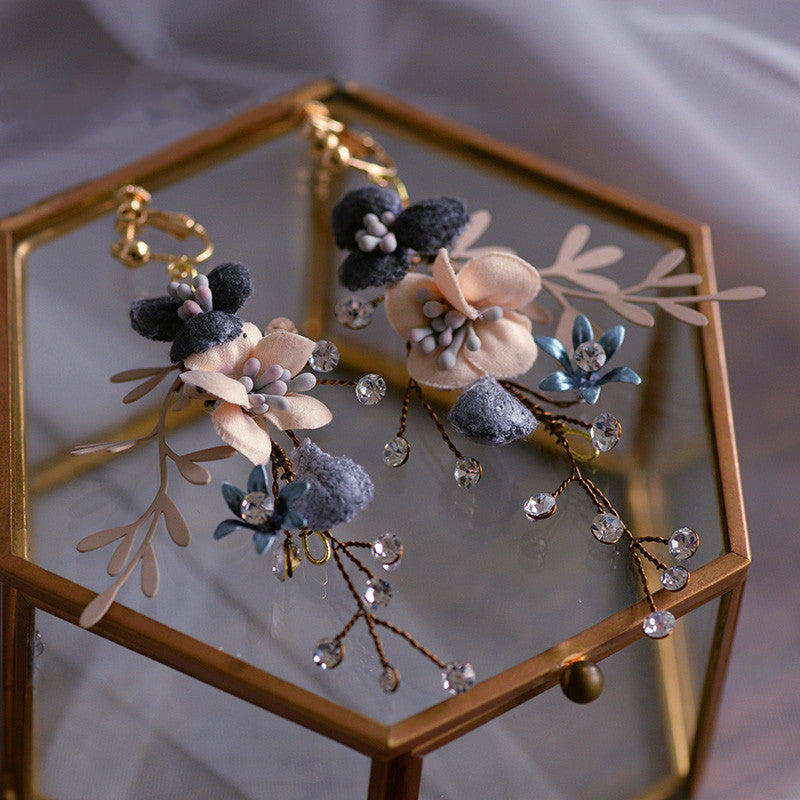 Retro European Style Rhinestone Alloy Flower Headwear