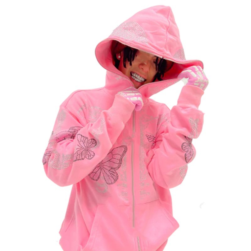 Skull Digital Printed Hooded Sweater