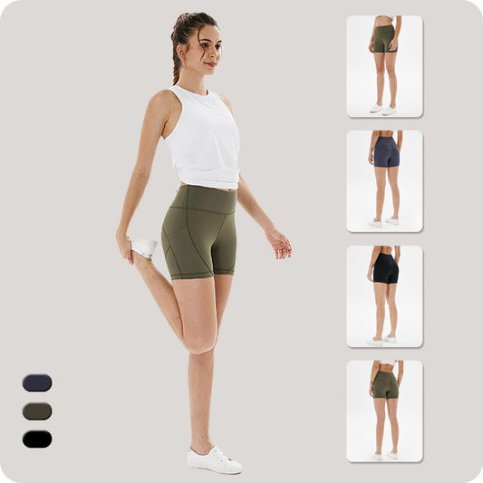 Spring and summer high waist tight shorts