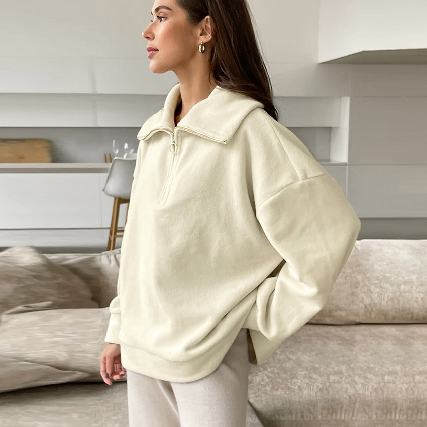 Women's All-matching Lapel Sports Top