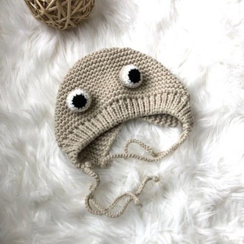 Cartoon Frog Wool Hat Sweet Children