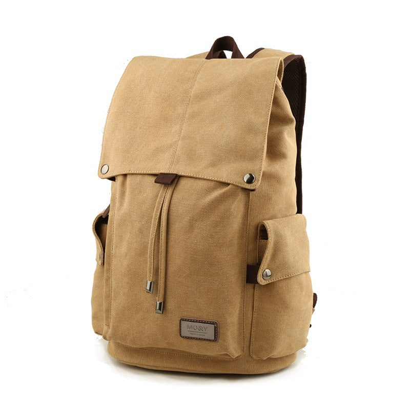 Korean men's backpack, leisure backpack, travel computer bag, men's canvas schoolbag