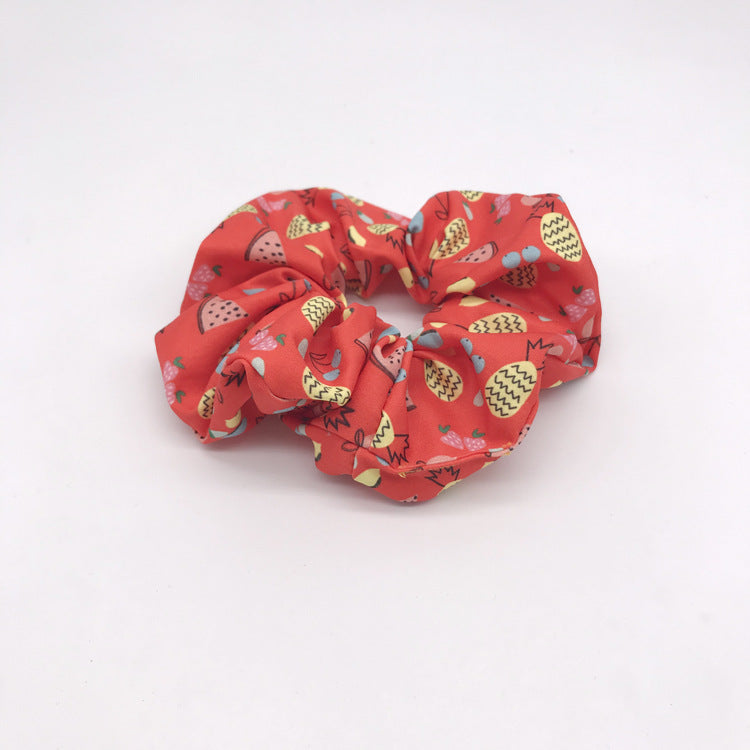 Printed fabric headband large intestine ring