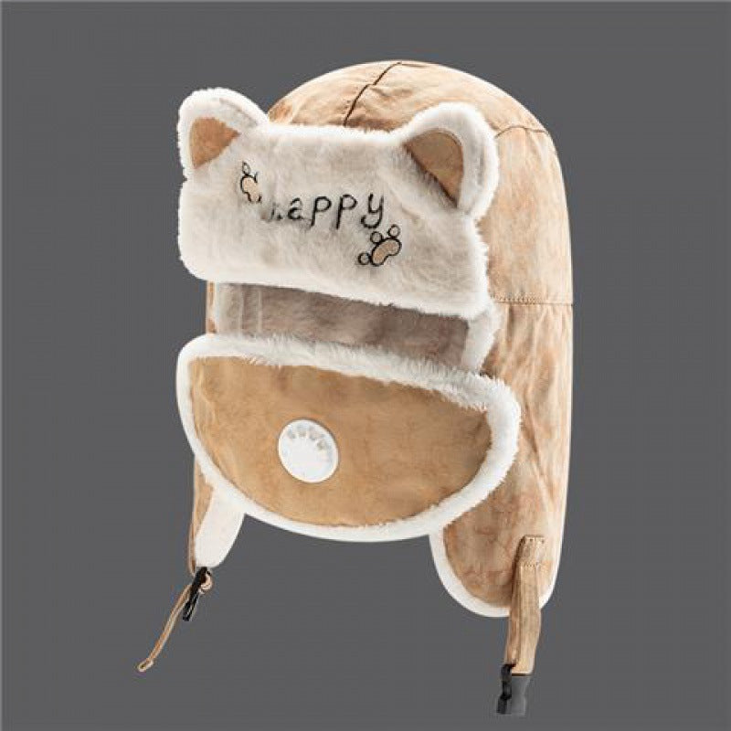 Women's Winter Cycling Warm Windproof Pullover Hat