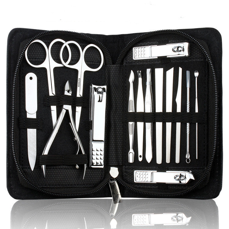 15-piece stainless steel pedicure knife