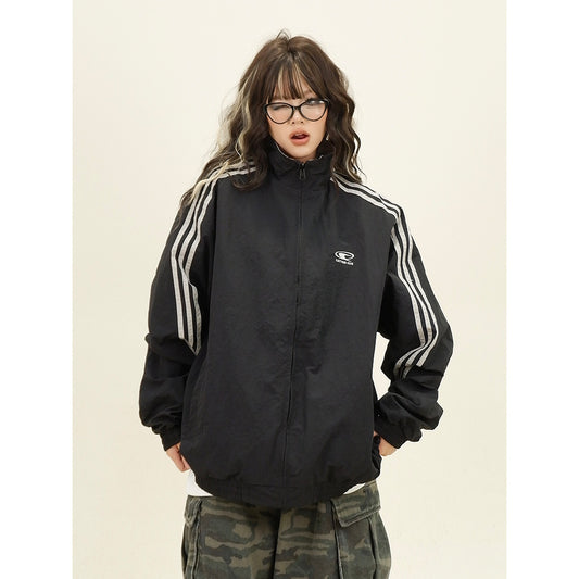 American Retro College Style Reversible Jacket