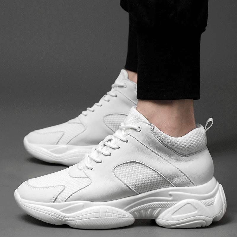 Invisible Height Increasing Insole Running Platform Low Top Mesh Casual Sneakers