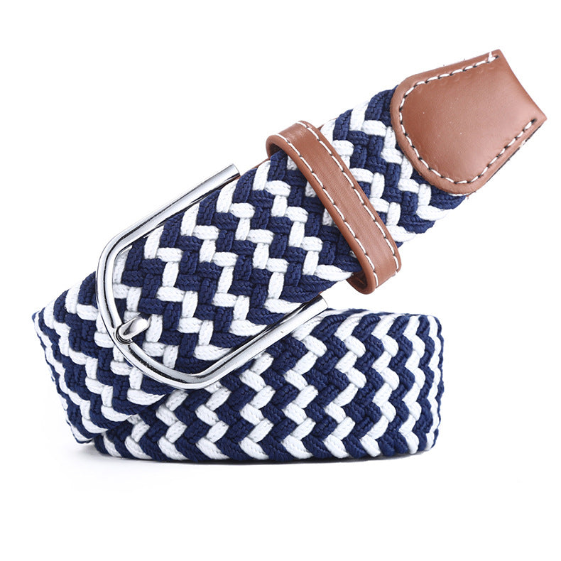 Canvas stretch woven belt