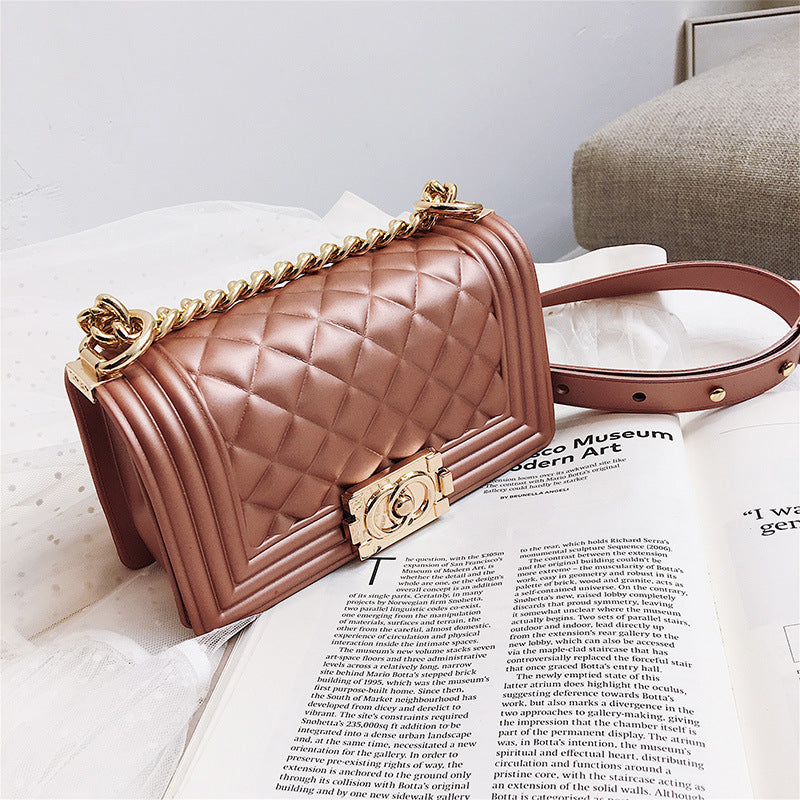 One-shoulder crossbody fashion chain bag