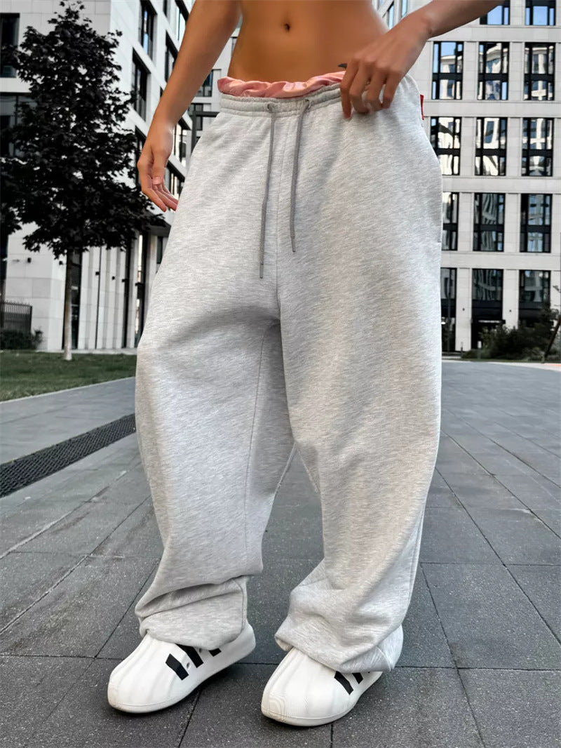 Y2g Loose Fashion Waist-controlled Wide-leg Pants For Women