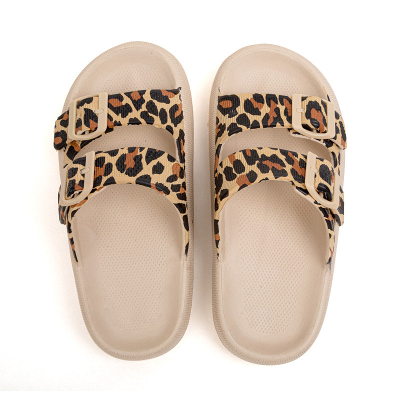 Double Button Stool Feeling Sandals
