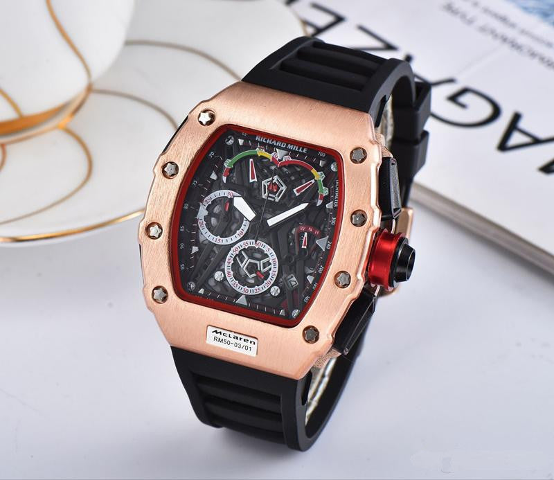 Ghost Head Silicone Belt Quartz Men's Watch