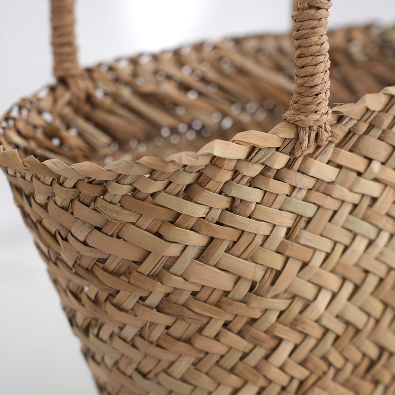 Womens Handwoven Bag Made From Natural Mitsuba Grass