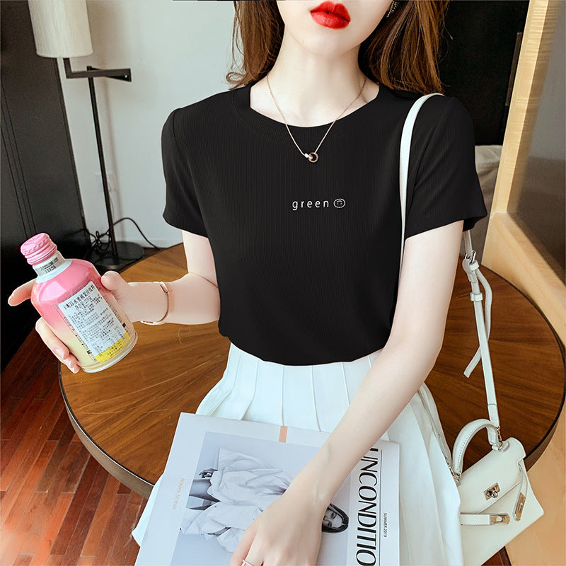 Women's Drape Print Casual T-shirt Summer