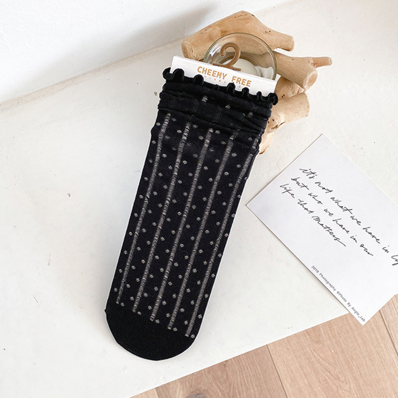 Women's Fashion Mesh Breathable Lace Socks