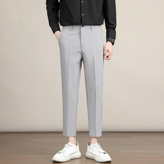 Korean-style Trendy Business Drop-crotch Mens Suit Pants