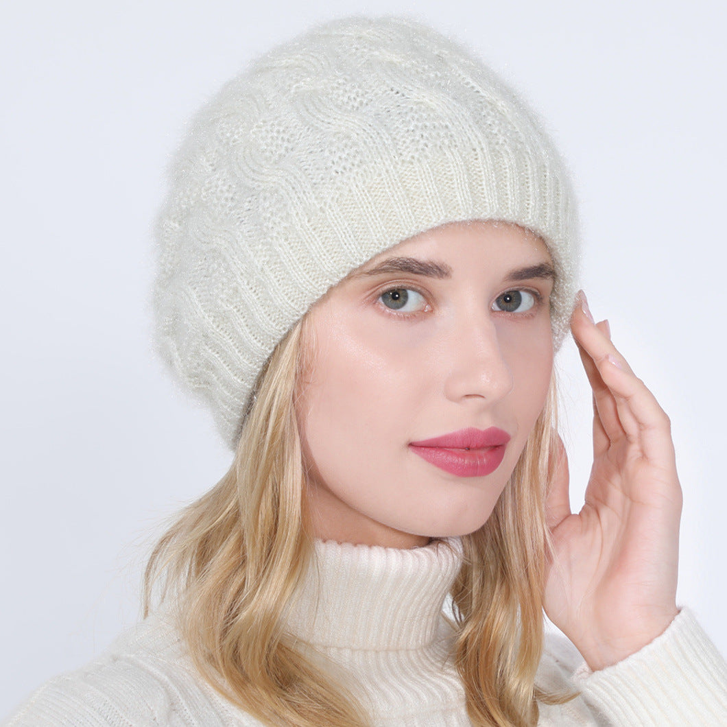 Ladies Fashion Fleece Thick Warm Hat