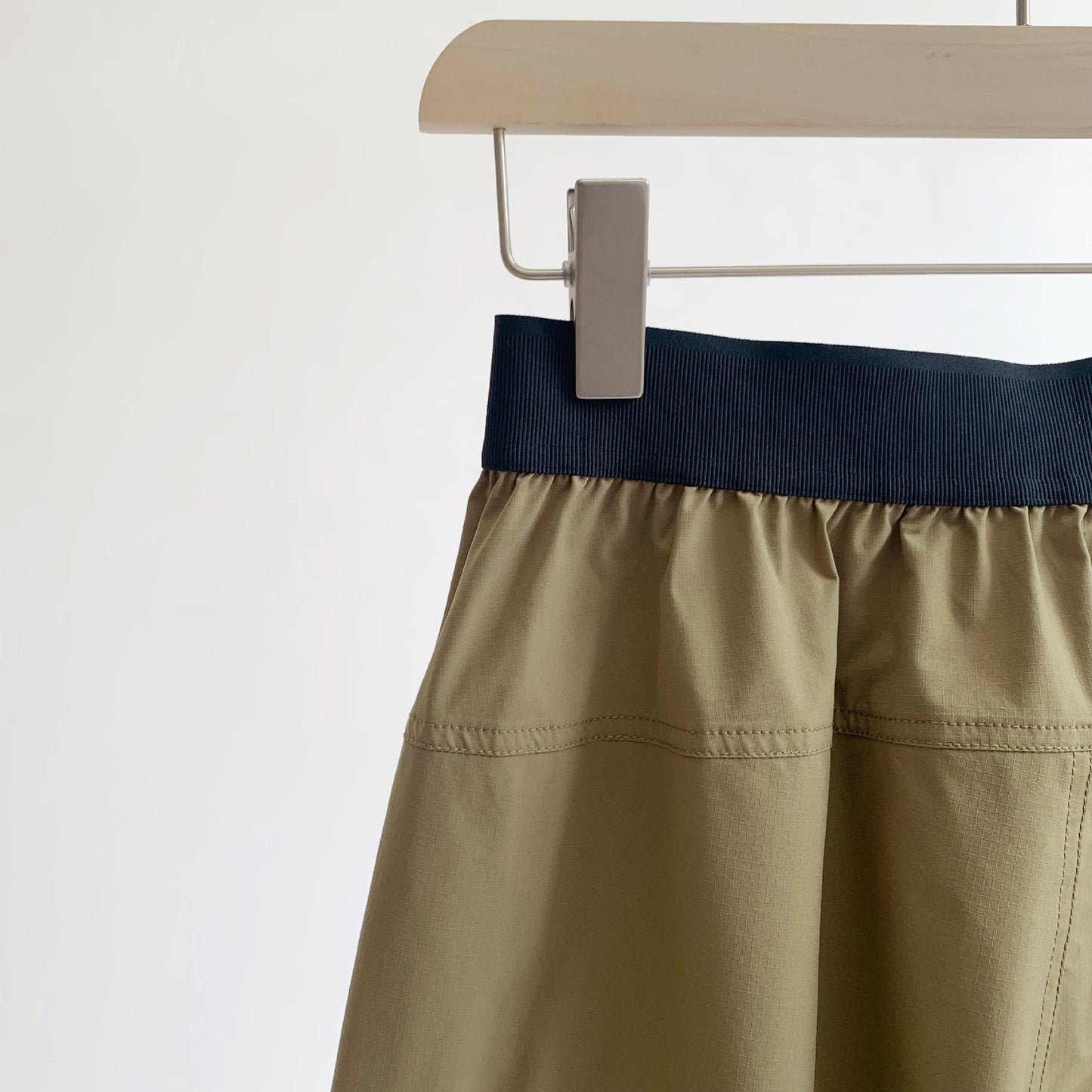 Løse vævede syede cropped wide-leg bukser til kvinder
