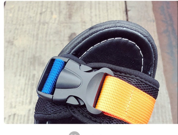 Korean Color Block Platform Platform Shoes