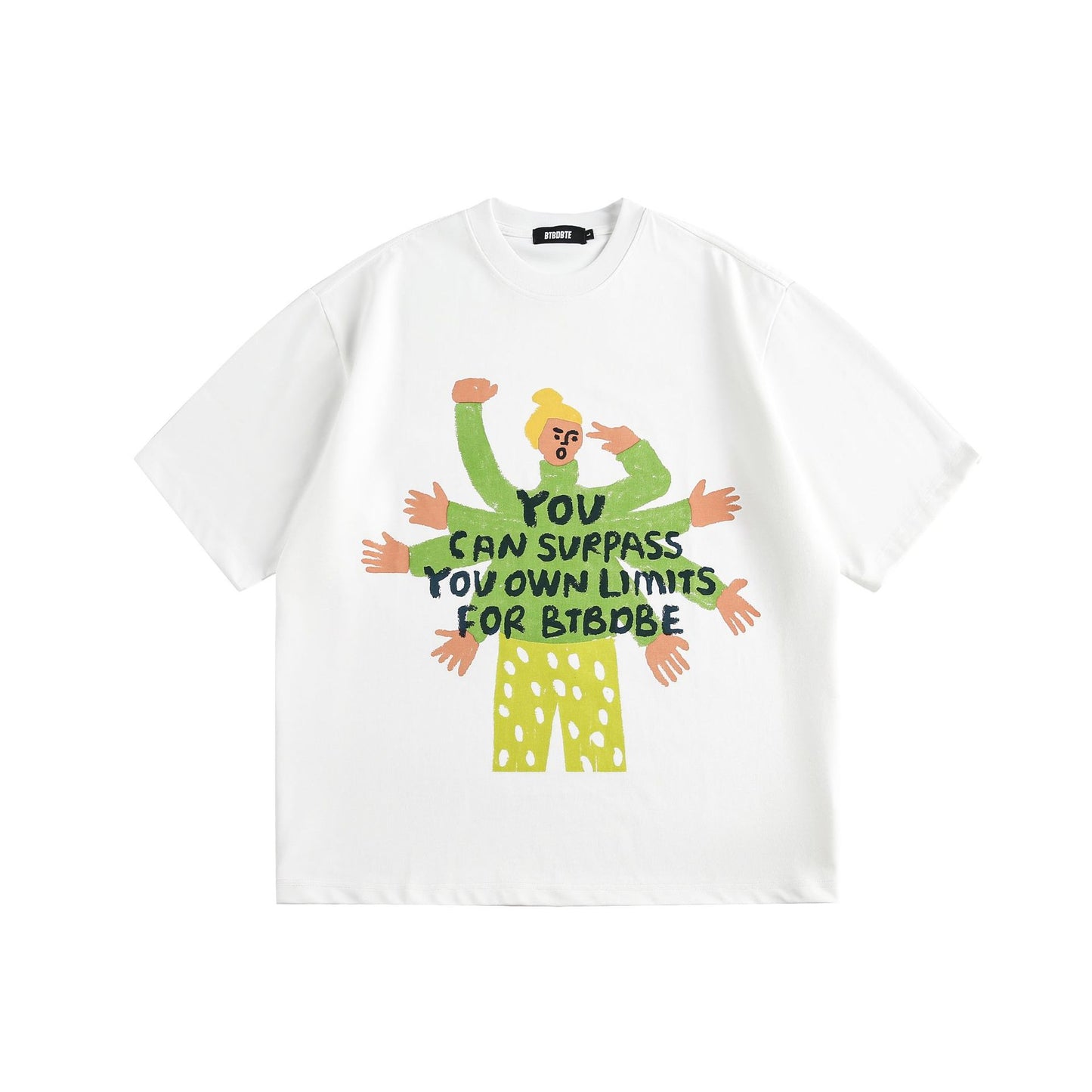 American Retro Alphabet Casual Loose Men's And Women's Short Sleeve
