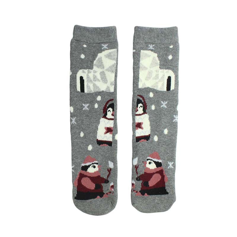 Cartoon Straight Terry Women's Socks Thickened And Warm