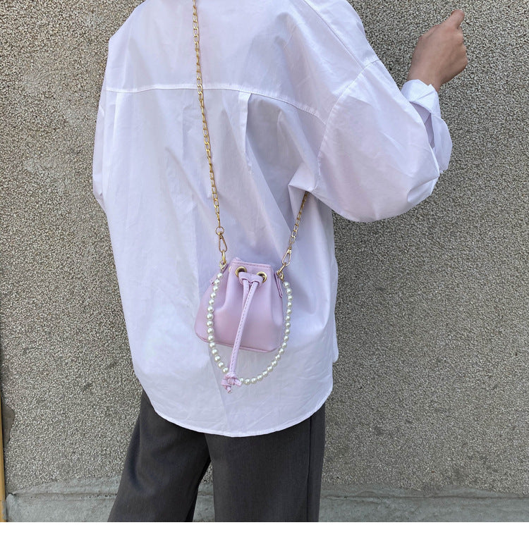 Vintage pearl crossbody bag