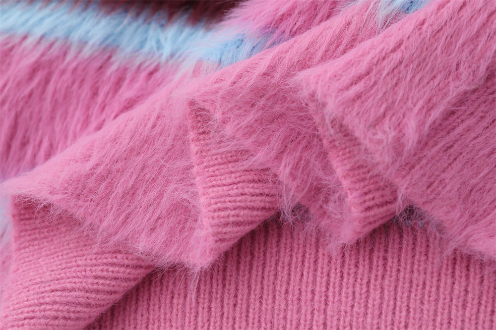 Round-neck With Fleece Lining Sweater Men